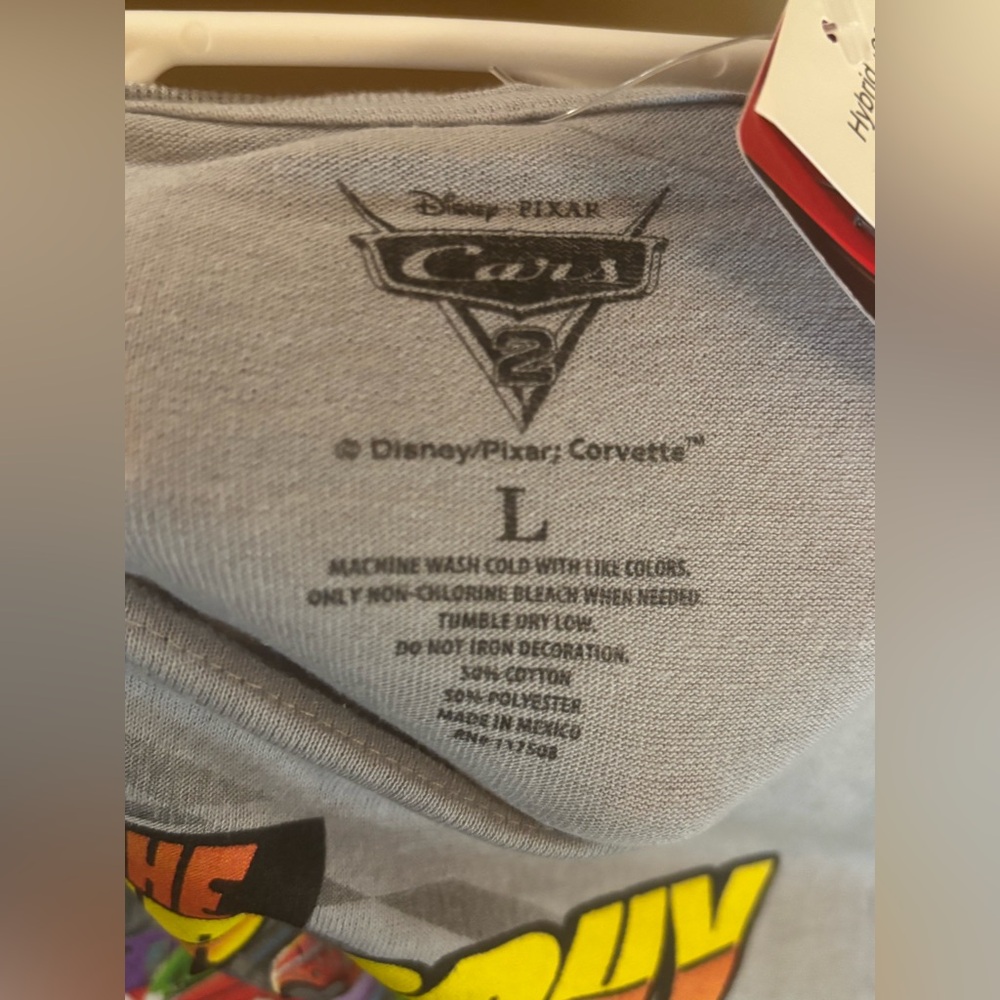Disney Cars Lightning McQueen T-Shirt Size 7 Youth - Picture 5 of 7
